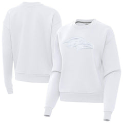Baltimore Ravens Antigua Women's Victory Pullover Sweatshirt White | NFL