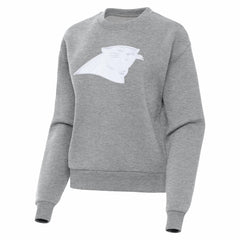 Carolina Panthers Antigua Women's Victory Pullover Sweatshirt Heather Gray | NFL