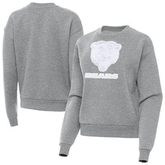 Chicago Bears Antigua Women's Victory Pullover Sweatshirt Heather Gray | NFL
