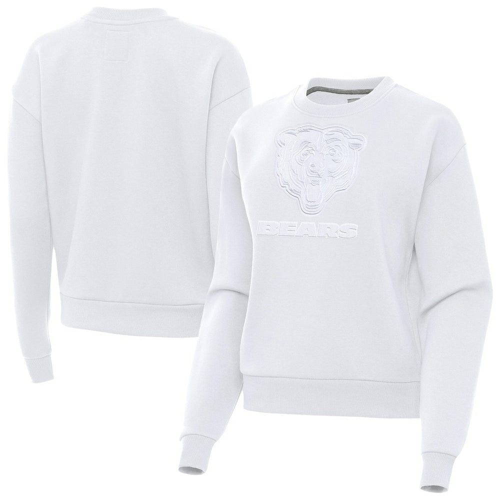 Chicago Bears Antigua Women's Victory Pullover Sweatshirt White | NFL