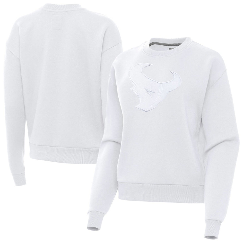 Houston Texans Antigua Women's Victory Pullover Sweatshirt White | NFL