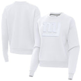 New York Giants Antigua Women's Victory Pullover Sweatshirt White | NFL