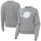 Miami Dolphins Antigua Women's Victory Pullover Sweatshirt Heather Gray | NFL
