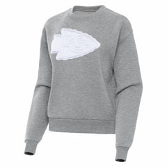 Kansas City Chiefs Antigua Women's Victory Pullover Sweatshirt Heather Gray | NFL