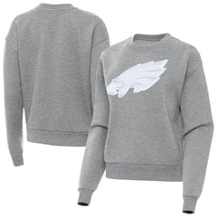 Philadelphia Eagles Antigua Women's Victory Pullover Sweatshirt Heather Gray | NFL