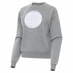 Pittsburgh Steelers Antigua Women's Victory Pullover Sweatshirt Heather Gray | NFL