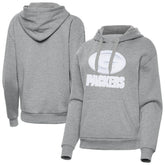 Green Bay Packers Antigua Women's Victory Pullover Hoodie Heather Gray | NFL