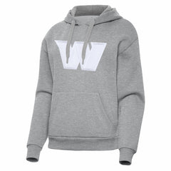 Washington Commanders Antigua Women's Victory Pullover Hoodie Heather Gray | NFL