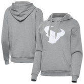 Houston Texans Antigua Women's Victory Pullover Hoodie Heather Gray | NFL