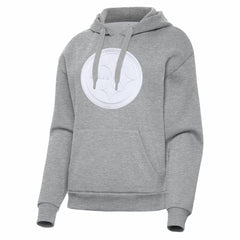 Pittsburgh Steelers Antigua Women's Victory Pullover Hoodie Heather Gray | NFL