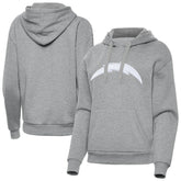 Los Angeles Chargers Antigua Women's Victory Pullover Hoodie Heather Gray | NFL