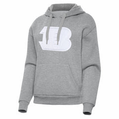 Cincinnati Bengals Antigua Women's Victory Pullover Hoodie Heather Gray | NFL