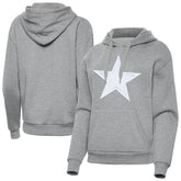 Dallas Cowboys Antigua Women's Victory Pullover Hoodie Heather Gray | NFL