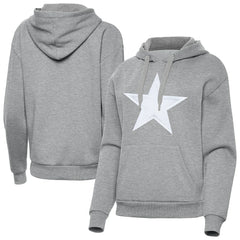Dallas Cowboys Antigua Women's Victory Pullover Hoodie Heather Gray | NFL