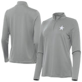Dallas Cowboys Antigua Women's Reprocess Quarter-Zip Top Gray | NFL