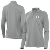Indianapolis Colts Antigua Women's Reprocess Quarter-Zip Top Gray | NFL