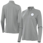 Pittsburgh Steelers Antigua Women's Reprocess Quarter-Zip Top Gray | NFL