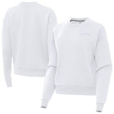 Los Angeles Chargers Antigua Women's Victory Crew Pullover Sweatshirt White | NFL