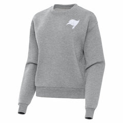 Tampa Bay Buccaneers Antigua Women's Victory Crew Pullover Sweatshirt Heather Gray | NFL