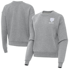 Chicago Bears Antigua Women's Victory Crew Pullover Sweatshirt Heather Gray | NFL