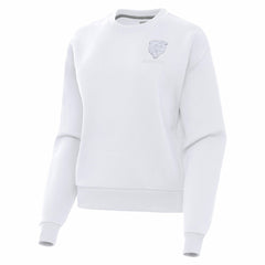 Chicago Bears Antigua Women's Victory Crew Pullover Sweatshirt White | NFL