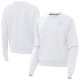 Atlanta Falcons Antigua Women's Victory Crew Pullover Sweatshirt White | NFL