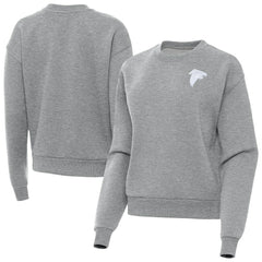 Atlanta Falcons Antigua Women's Victory Crew Pullover Sweatshirt Heather Gray | NFL