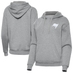 Tampa Bay Buccaneers Antigua Women's Victory Pullover Hoodie Heather Gray | NFL