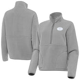 San Francisco 49ers Antigua Women's Figure Half-Zip Sweatshirt Gray | NFL