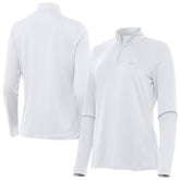 Philadelphia Eagles Antigua Women's Reprocess Quarter-Zip Top White | NFL