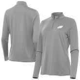 Philadelphia Eagles Antigua Women's Reprocess Quarter-Zip Top Gray | NFL