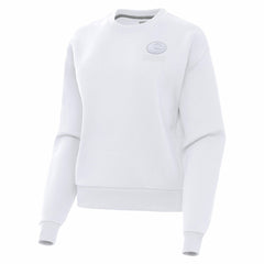 Green Bay Packers Antigua Women's Victory Crew Pullover Sweatshirt White | NFL