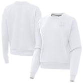 New York Giants Antigua Women's Victory Crew Pullover Sweatshirt White | NFL