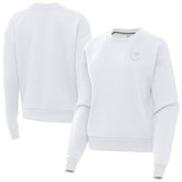 Las Vegas Raiders Antigua Women's Victory Crew Pullover Sweatshirt White | NFL