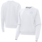 Cincinnati Bengals Antigua Women's Victory Crew Pullover Sweatshirt White | NFL