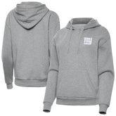 New York Giants Antigua Women's Victory Pullover Hoodie Heather Gray | NFL