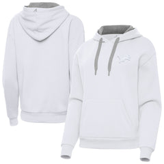 Detroit Lions Antigua Women's Victory Pullover Hoodie White | NFL