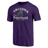 Arizona Diamondbacks Purple Cooperstown Collection Our Game Tri-Blend T-Shirt T-shirts - MLB