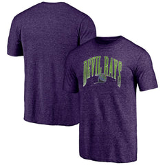 Tampa Bay Rays Purple Cooperstown Collection Line Corps Tri-Blend T-Shirt T-shirts - MLB