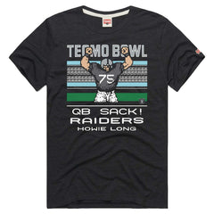 Howie Long Las Vegas Raiders Homage Unisex Tecmo Bowl Retired Player Graphic Tri-Blend T-Shirt Charcoal | NFL