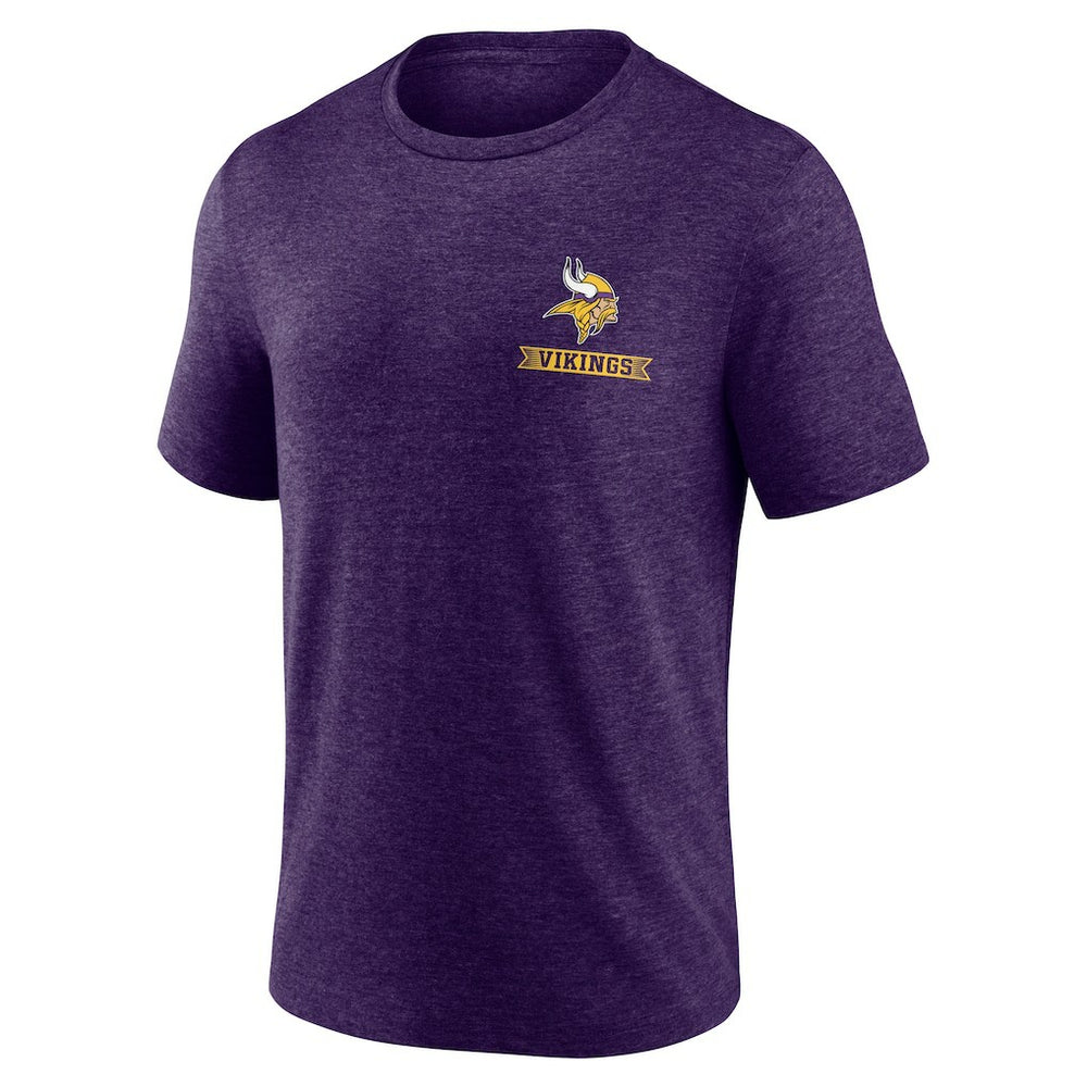 Minnesota Vikings Purple Diamond Scroll Tri-Blend T-Shirt | NFL