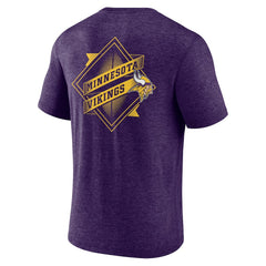 Minnesota Vikings Purple Diamond Scroll Tri-Blend T-Shirt | NFL