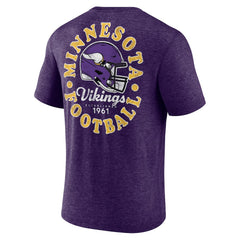 Minnesota Vikings Purple Oval Bubble Tri-Blend T-Shirt | NFL