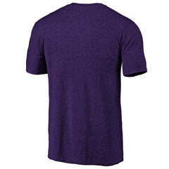 Minnesota Vikings Purple Left Chest Distressed Tri-Blend T-Shirt | NFL