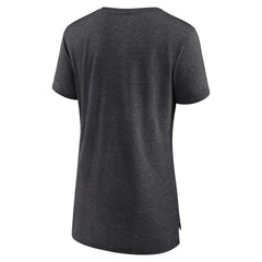 Las Vegas Raiders Women's Vintage Graphic Tri-Blend Scoop Neck T-Shirt Charcoal | Nike for Sale