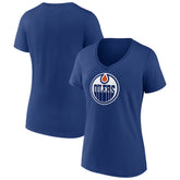 Edmonton Oilers Women's Primary Logo T-Shirt - Blue - NHL