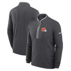 Cleveland Browns Lightweight Victory Dri-FIT Half-Zip Pullover Anthracite | Nike for Sale