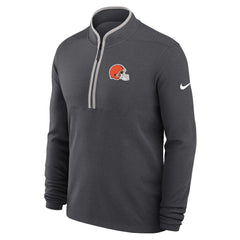 Cleveland Browns Lightweight Victory Dri-FIT Half-Zip Pullover Anthracite | Nike for Sale