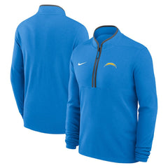 Los Angeles Chargers Lightweight Victory Dri-FIT Half-Zip Pullover Powder Blue | Nike for Sale