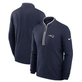 New England Patriots Lightweight Victory Dri-FIT Half-Zip Pullover Navy | Nike for Sale